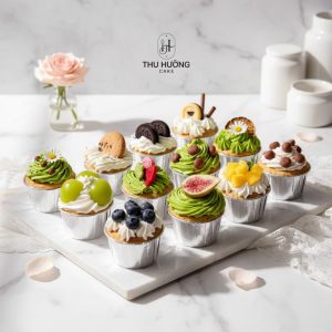 Bánh cupcake trang trí bánh kẹo