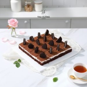 Bánh kem cắt miếng socola